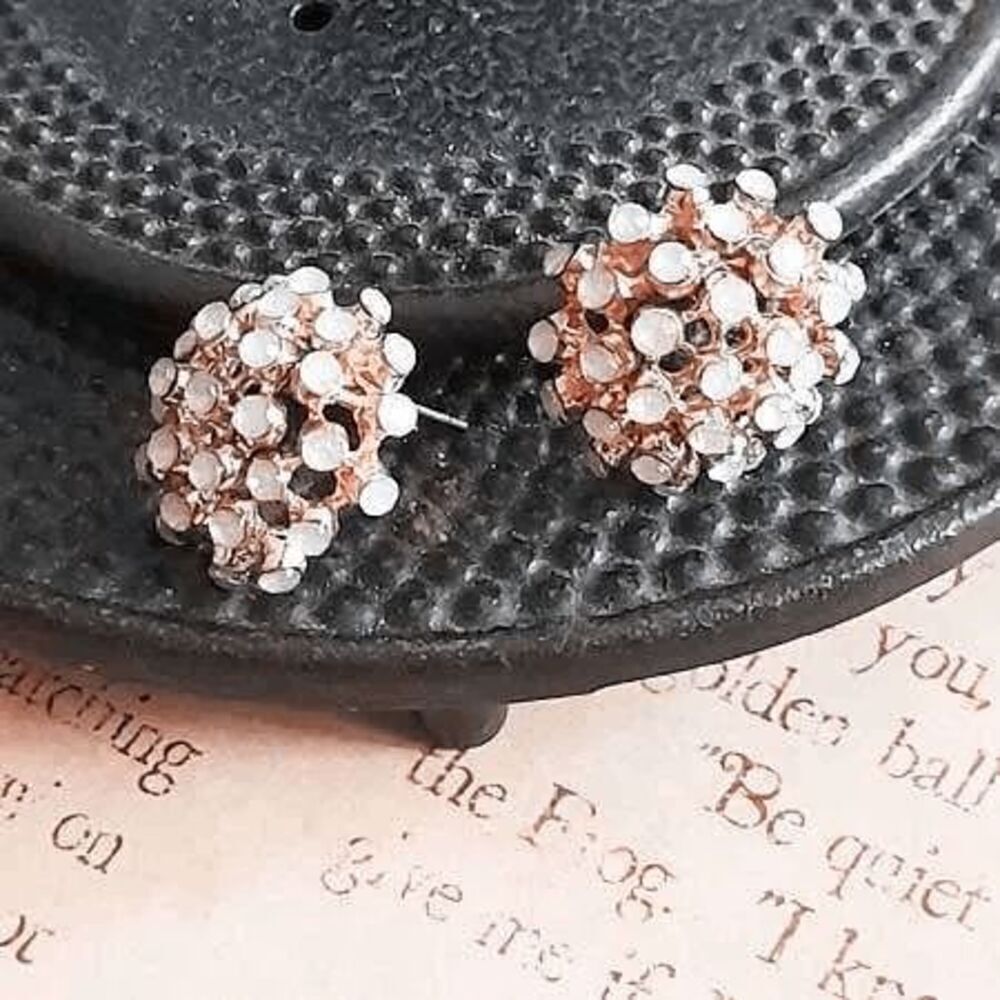 Ladies Fashionable Pink Stud Earrings - Picture 2 of 3